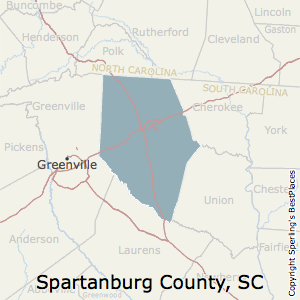 county spartanburg carolina south